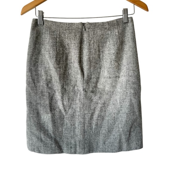 Talbots Petites Womens Wool Blend Lined Pencil Midi Skirt Gray Pockets - Picture 4 of 9